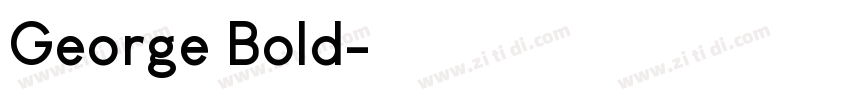 George Bold字体转换
